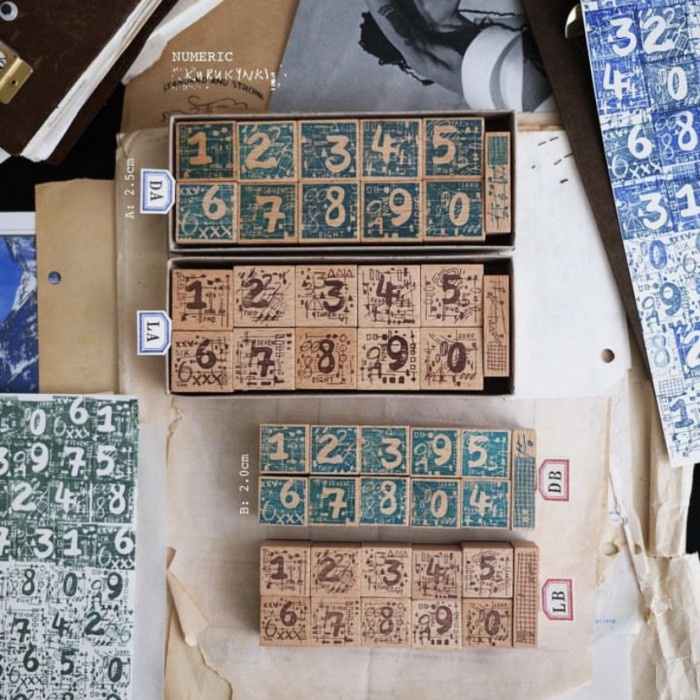

Kurukynki Numeric Rubber Stamp