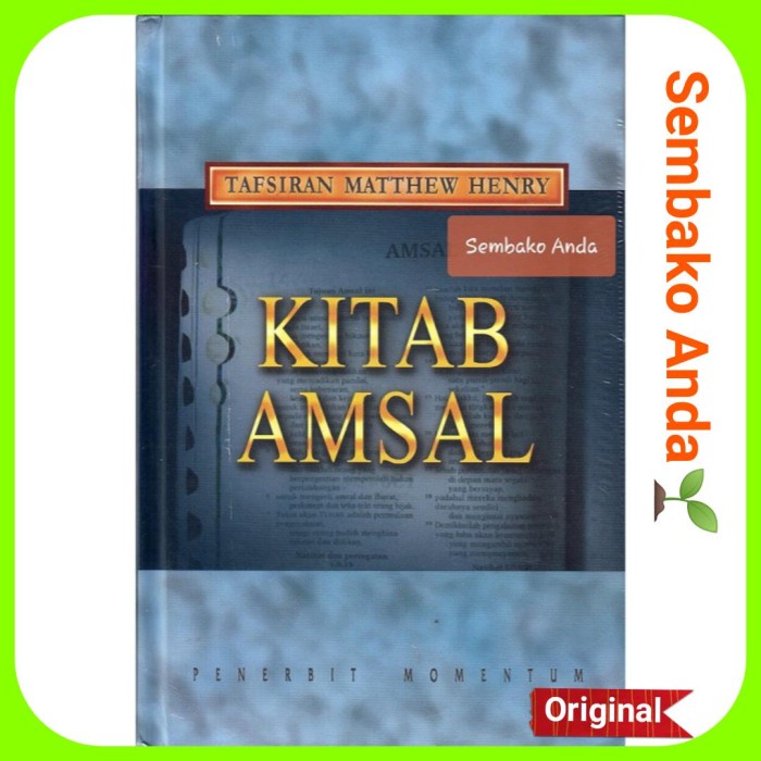 

Tafsiran Alkitab Matthew Henry Kitab Amsal