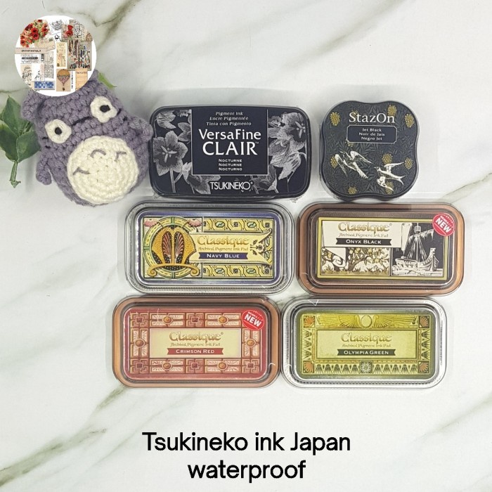 

Tsukineko Japan Stamp ink pad / tinta stempel utk Journal, Scrapbook