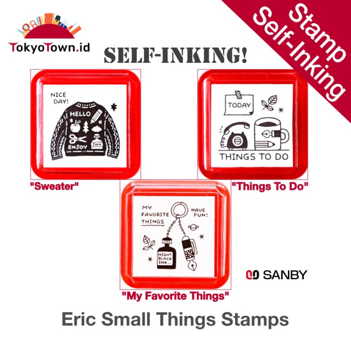 

Sanby Eric Small Things Stamp Penetrating Stamp Self Inking