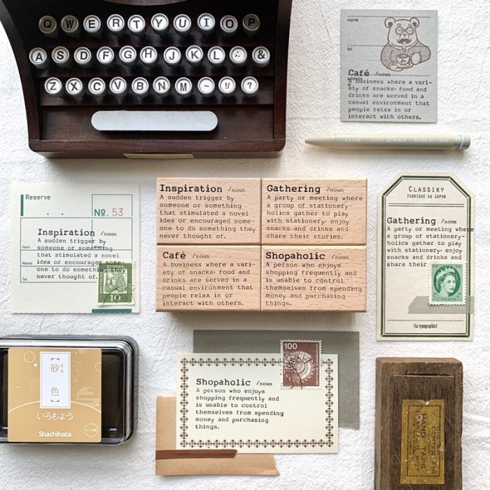 

Liberty Dictionary Series - Shopaholic, Cafe, Inspiration, Gathering