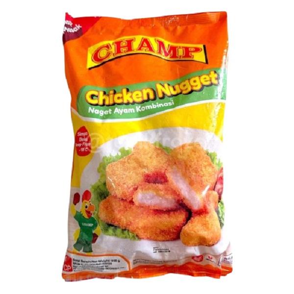 

SALE PROMO NAGET AYAM CHAMP CHICKEN NUGGET 900GR HALAL FROZEN READYY
