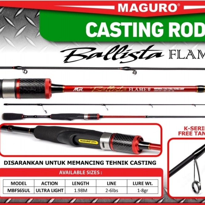 Joran Ultralight Maguro Balista 662 Full Fuji