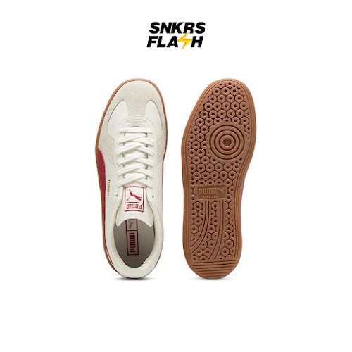 PUMA Army Trainer White Red Gum Sepatu Sneakers Pria - 38660718 - Size 46