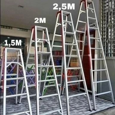 Tangga Lipat 2 meter/Tangga Alumunium/TANGGA MERK KEBANGGAN/
