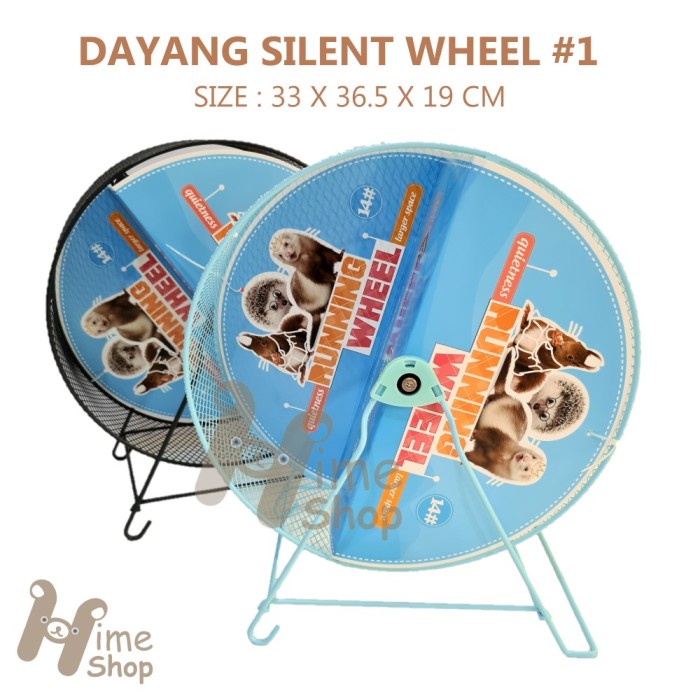 Dayang Silent Jogging Wheel 14 Mainan Roda Putar Besi Running Quiet