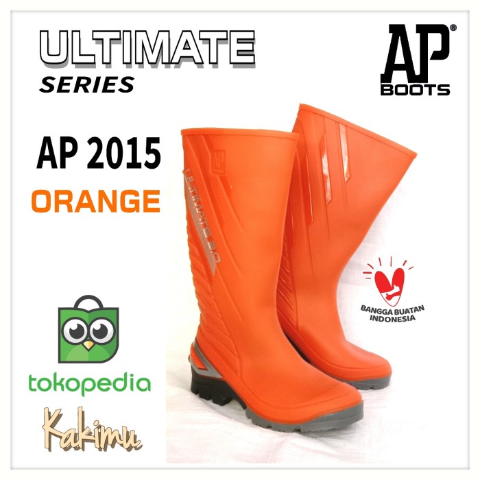 [ernamarket] - SEPATU BOOT AP BOOTS AP 2015 BLACK