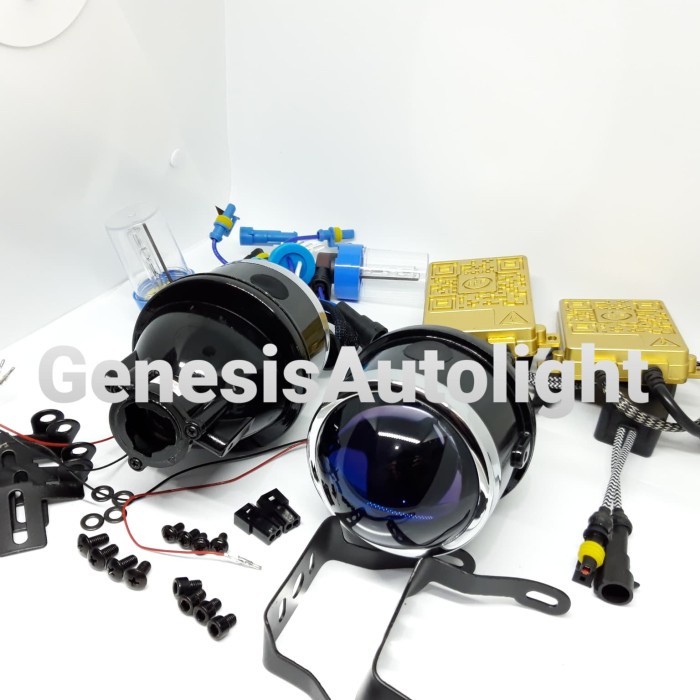 Projector Hid Blue Lens Khusus Foglamp Merk Iphcar Lengkap Hid