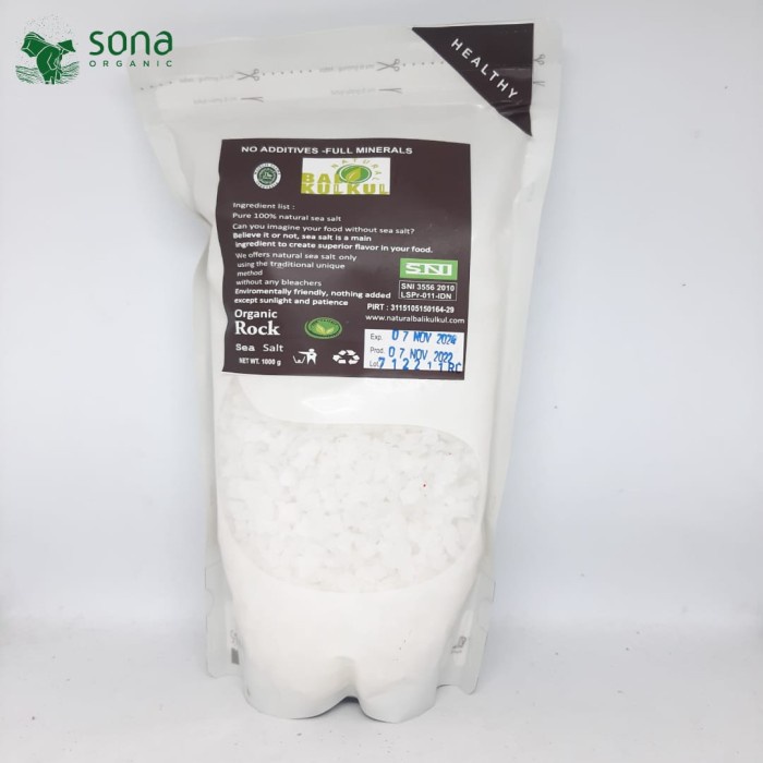 

Rock Sea Salt 1000Gr - Natural Bali Kulkul - Garam Batu Kasar 1 Kg Best Seller