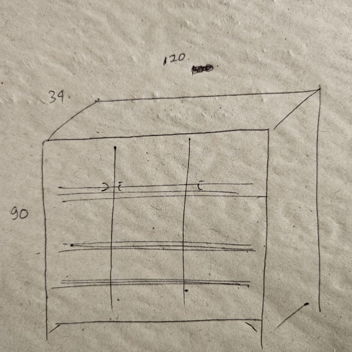 Rak Lemari Sepatu / Sandal Alunium Kaca Custom