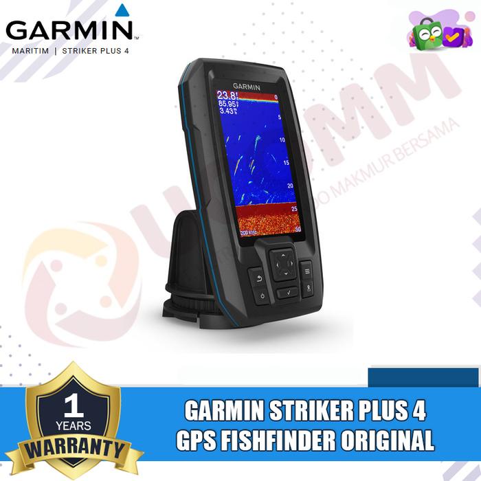 Garmin Striker Plus 4 With Transducer 4Pin Dual Beam Garmin Striker Plus 4 Gps Dengan Sonar Ikan