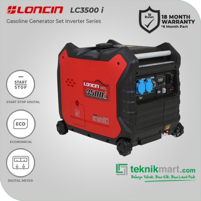 Loncin Lc3500I (3300 Watt) Generator Inverter Bensin
