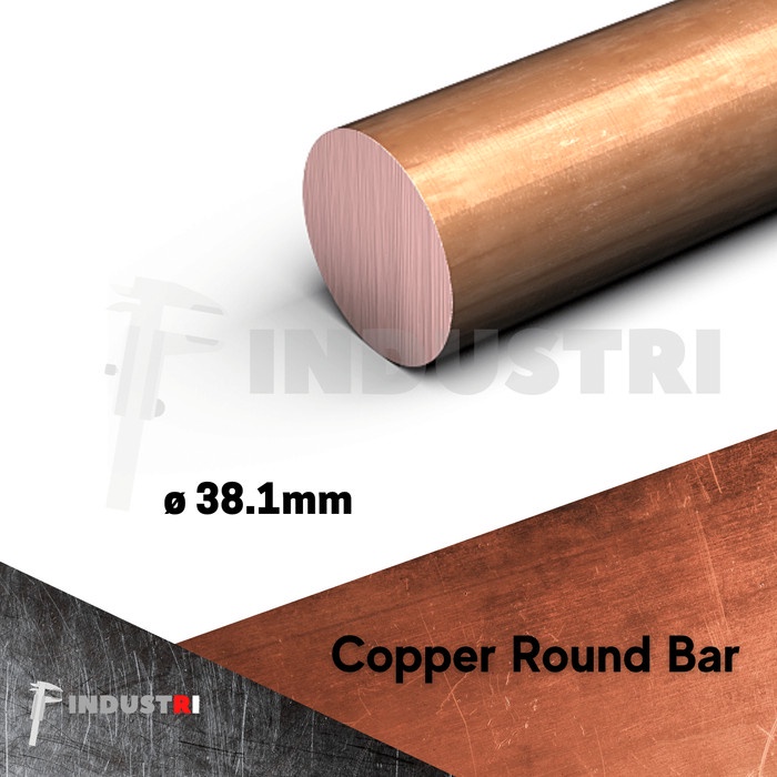 AS Tembaga 38.1mm(1 1/2 inch) Copper Rod Bar harga per 1mm