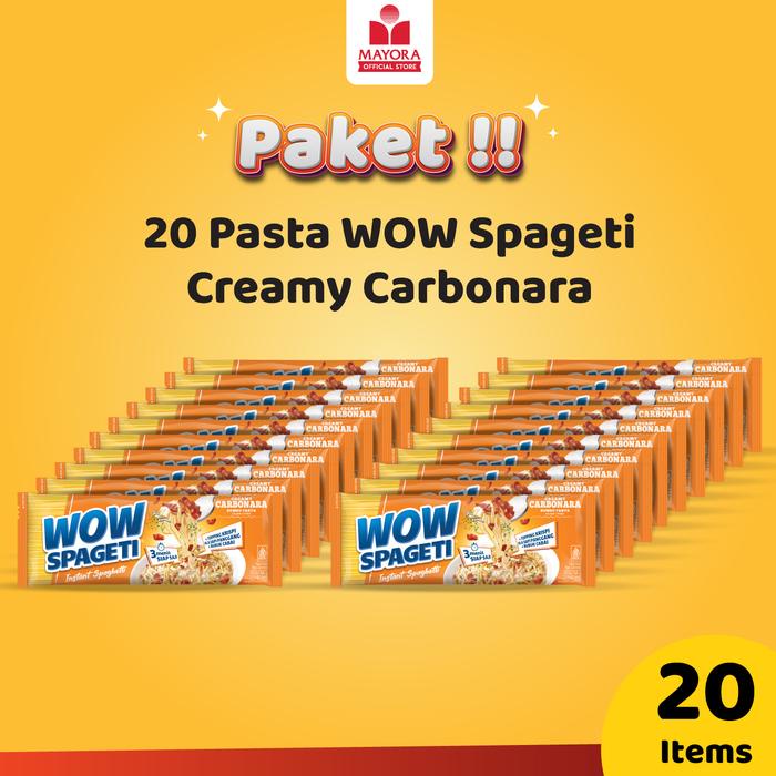 

Wdo - Paket 20 Pasta Wow Spageti Creamy Carbonara