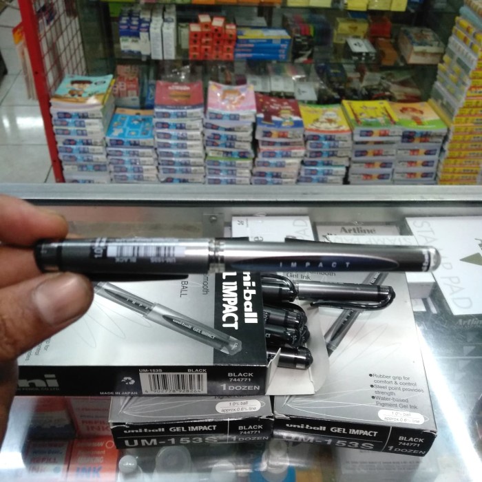 

Ready Uniball Gel Impact 1,0 Hitam Isi 12