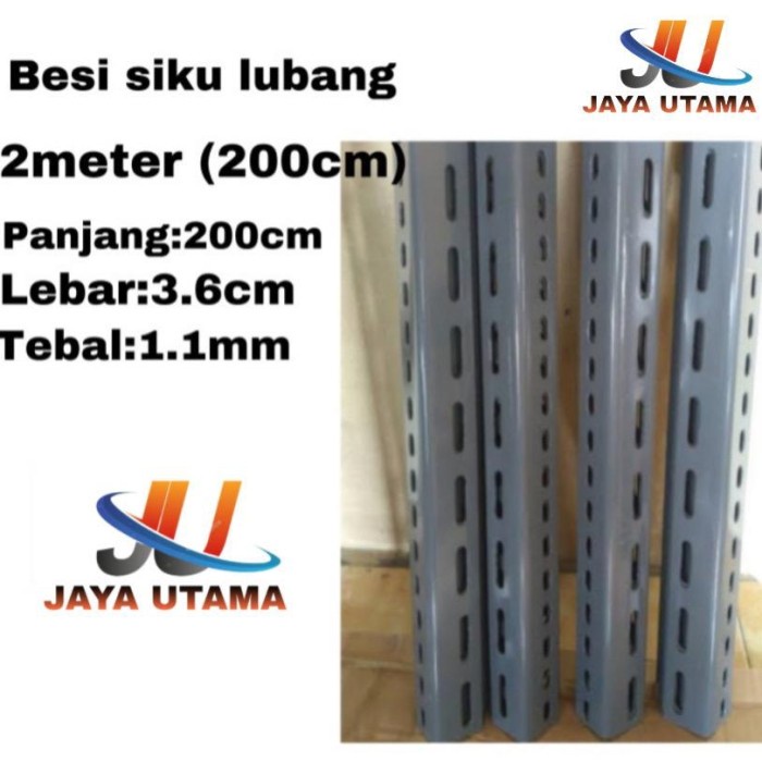 Besi Siku Lubang 200cm (2 Meter)