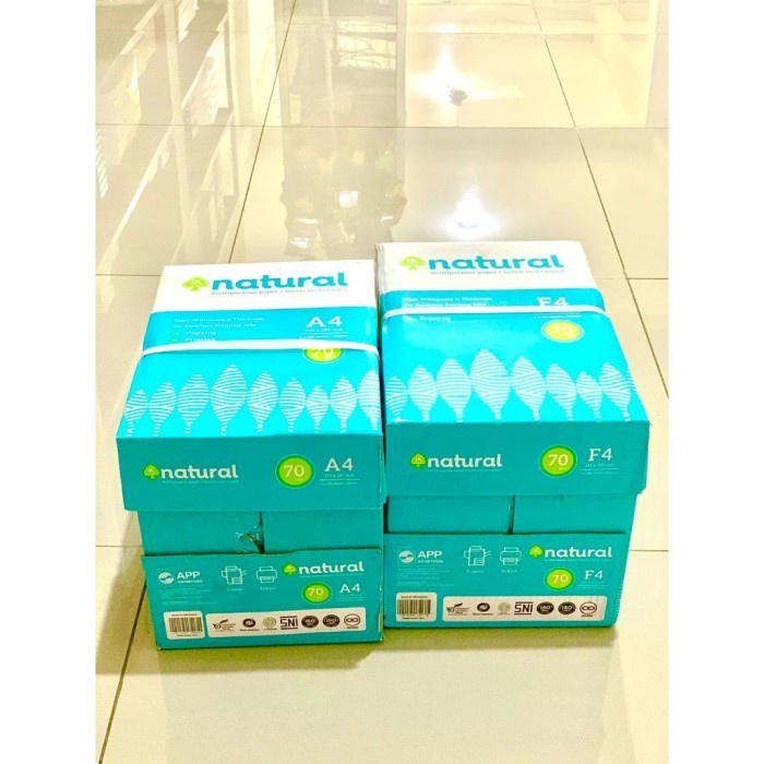 

Barang Terlaris Kertas Hvs Natural F4 /A4 70 Gram Packing Aman