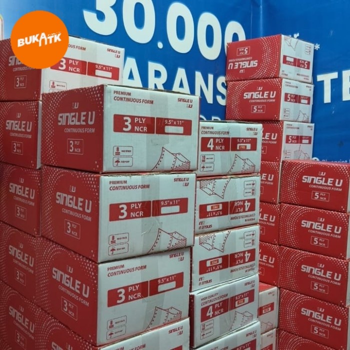 

Ready Stock Kertas / Continous Form ( 9.5 X 11 / 9.5 X 11.2 ) 4 Ply / Continus Packing Aman