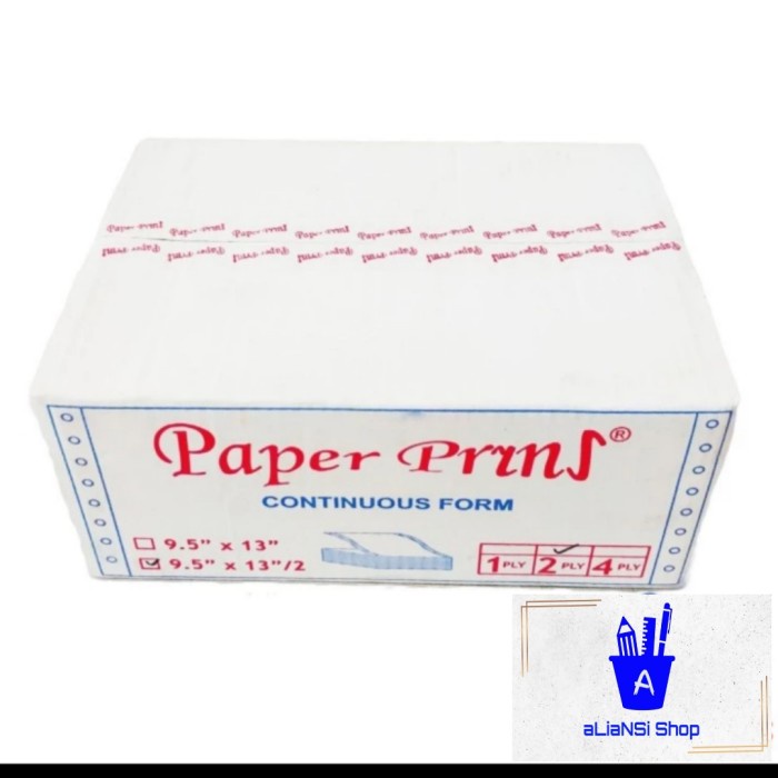 

Produk Viral Continuous Form 9,5" X 13"/2 (2Ply) Bagi 2 - Merk Paperpryns Cod