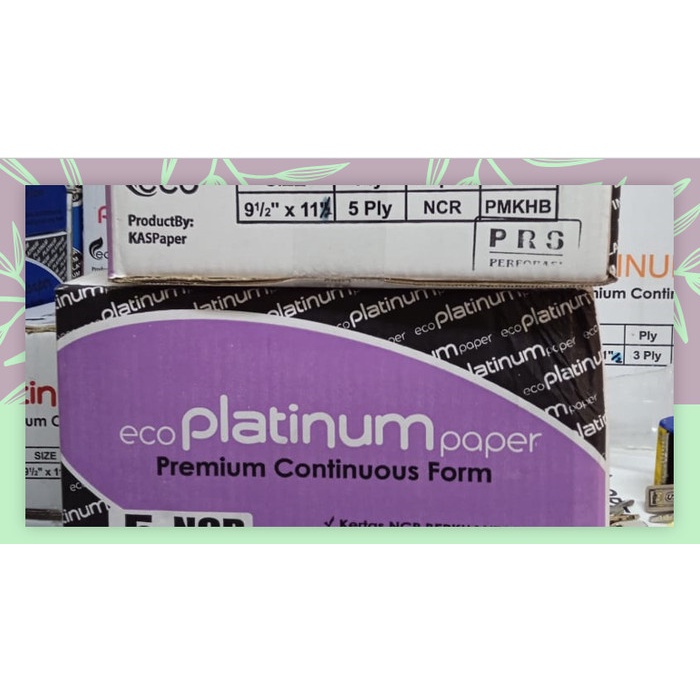 

Ready Stock Continuous Form Uk. 9,5 X 11/2 Inch, 5 Ply Prs (Bagi 2) Merk Platinum Packing Aman