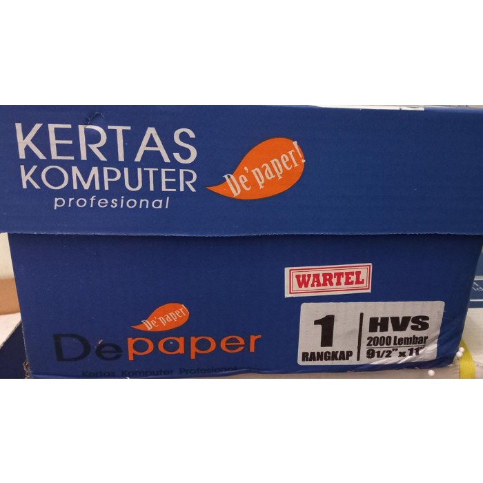 

Promo Continuous Form 1 Ply Bagi 4 Depaper Wartel Packing Aman