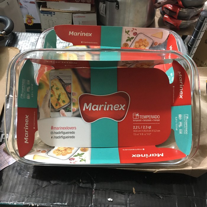 [PROMO!] MARINEX 2.2 L LOYANG KACA CASSEROLE BELING BRAZIL ASLI 6534