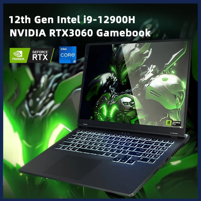 16'' 12th Gen Gaming Laptop NVIDIA RTX 3060 6G Intel i9 12900H PC