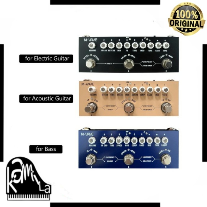 M-VAVE CUBE BABY ELEKTRIK PEDAL MULTI EFEK GITAR M VAVE CUBE BABY BASS EFFECT MVAVE CUBE BABY