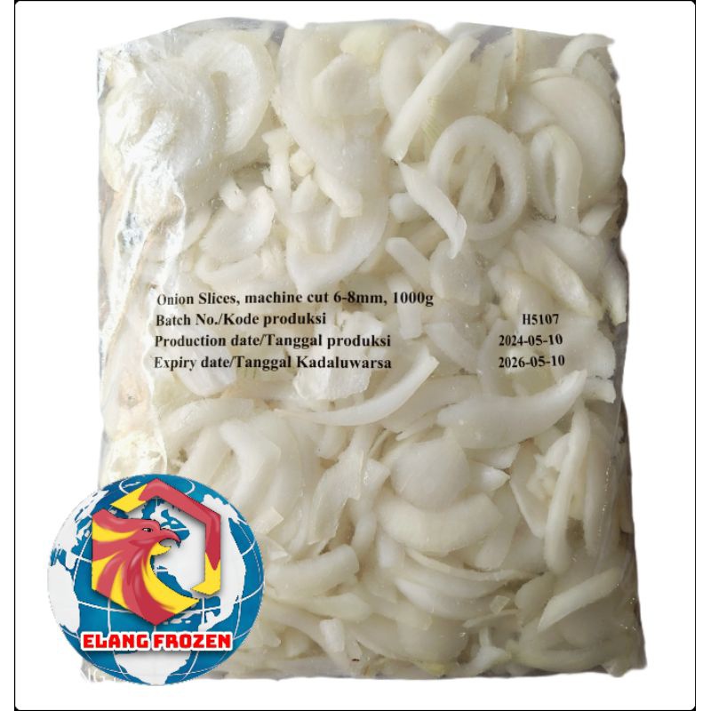 

Bawang Bombay Slice 6 - 8 mm Onion Slice Frozen 1kg