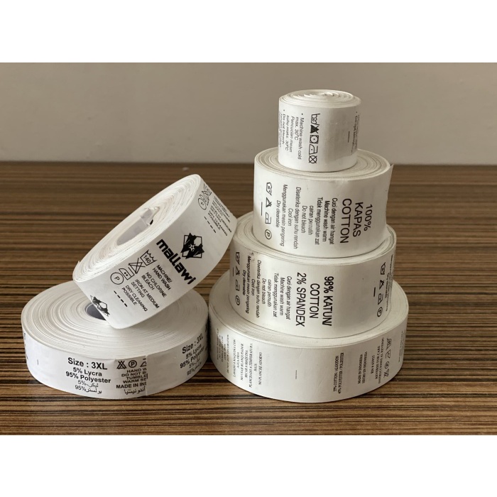 Washing label / care label nilon printing