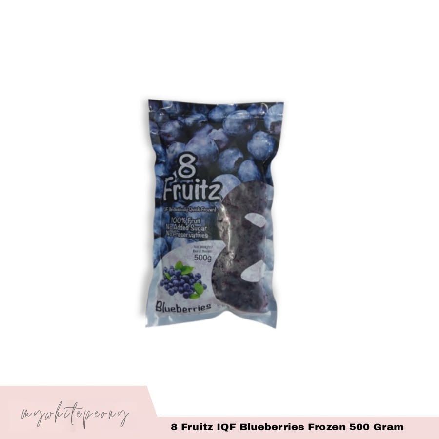 

8 Fruitz IQF Blueberries Frozen 500 Gram