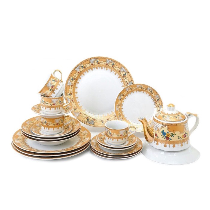 Dinner set Vicenza 22 pcs / Perlengkapan makan Vicenza D22