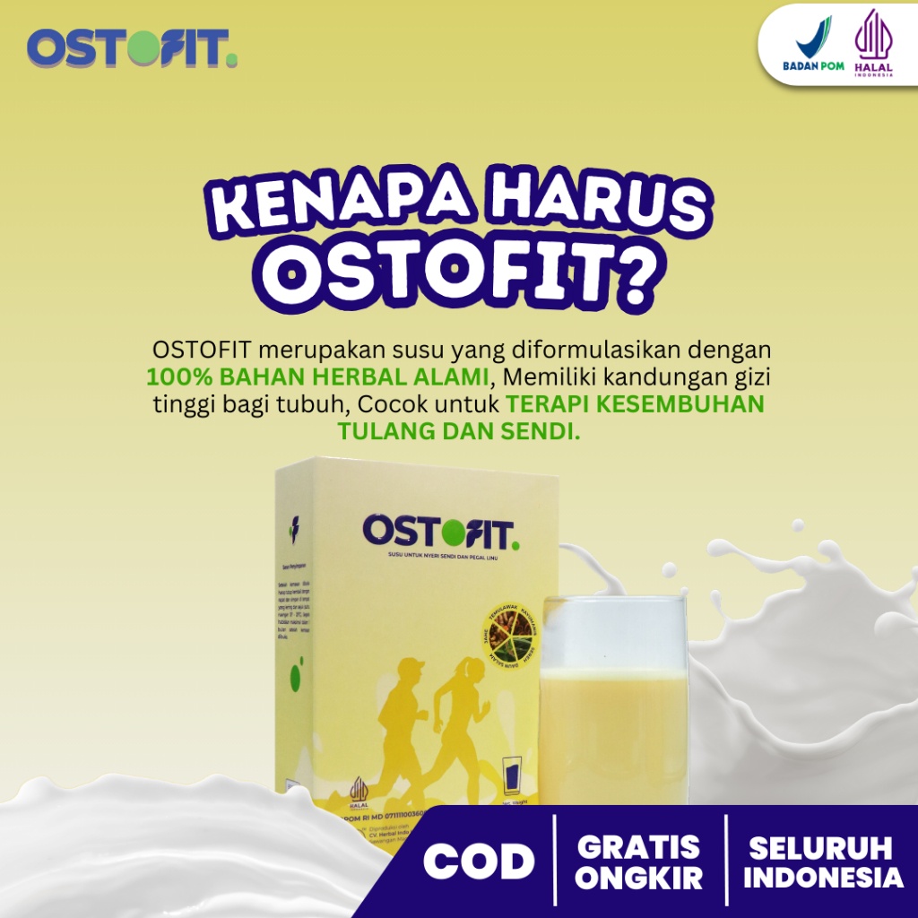 

[GAJIAN SALE] OSTOFIT SUSU HERBAL ALAMI - ATASI NYERI SENDI DAN TULANG, REDAKAN REMATIK & MENCEGAH