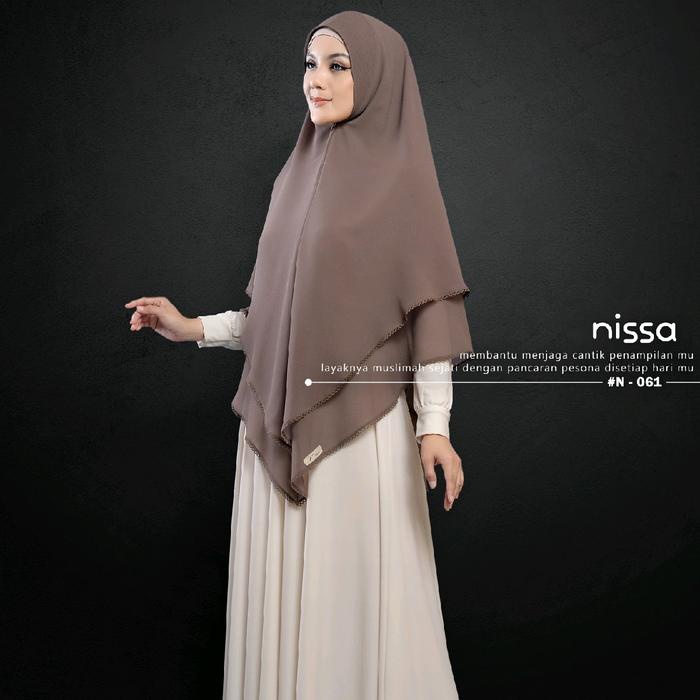 Khimar Syari Ceruti Babydoll Premium 2 Layer Soft-pad Antem Ceruty Hijab Cantik Instan Panjang