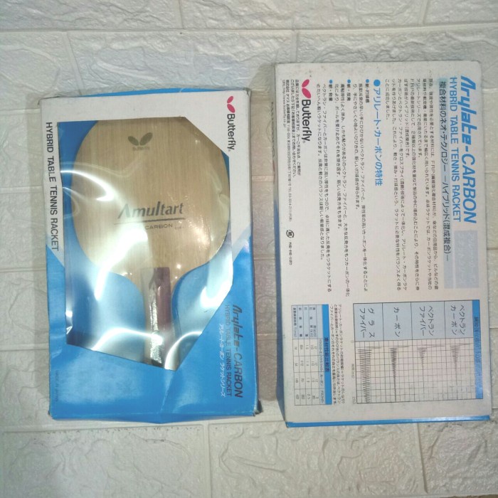 Terbatas Bat pingpong Kayu Butterfly Amultart ZL Carbon Fellow 300
