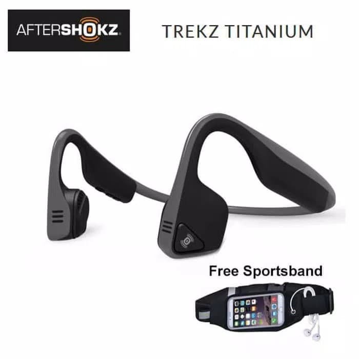 TERBARU Wireless Headset Bluetooth TREKZ titanium AFTERSHOKZ Bone Conduction -