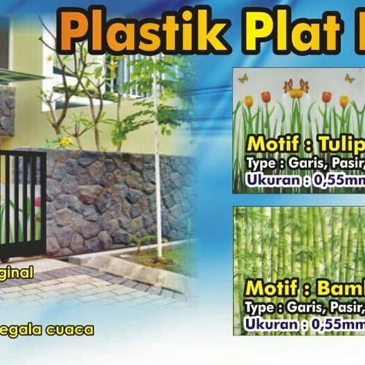 PLASTIK TUTUP PAGAR TULIP WARNA PUTIH/ FIBER TUTUP PAGAR