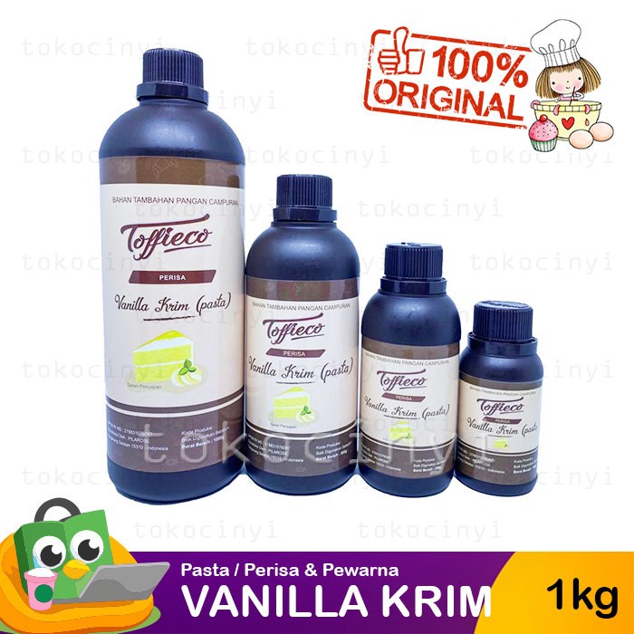 

Toffieco Pasta Perisa & Pewarna - Vanilla Krim 1kg