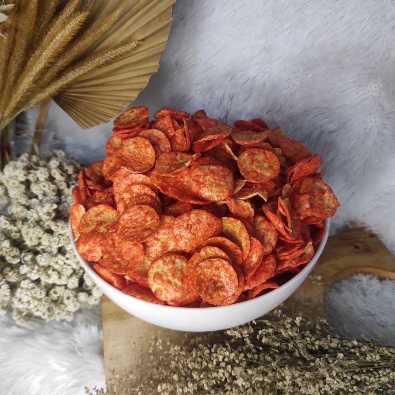 

COD 1Kg Opak Medan Pedas Manis Cemilan Enak Terlaris