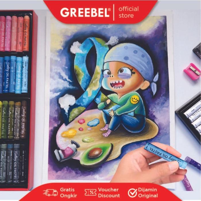 

Greebel Artist Oil Pastel 48 Warna / Greebel Crayon Artist 48 Warna Best Seller