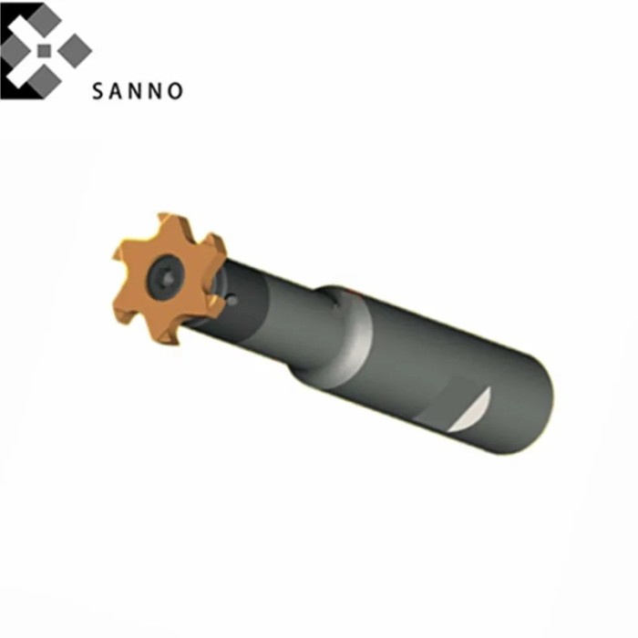 T Slot Trapezoidal Whirlwind Milling Cutter Blade Hexagon CNC Depth