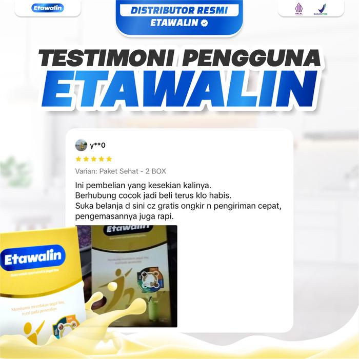 

Etawalin Paket 5 Box Asli & Bpom Original Resmi Minuman Susu Bubuk Kambing Etawa Dengan Bahan Rempah