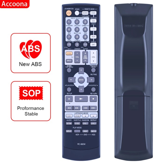 Remote Control For Onkyo TX-SR505S TX-SR575S TX-SR8550 RC-682M