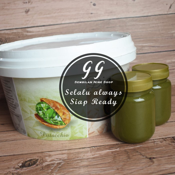 

Ready" Pure Pistachio Paste 200 Gram Master Martini 100% Pasta Pistasio