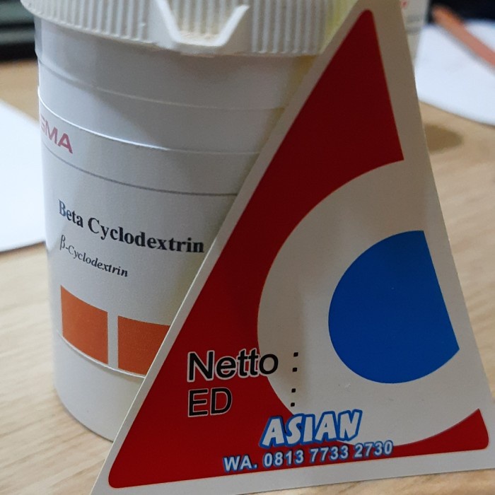 

Ready" Cyclodextrin / Siklodekstrin / Beta Cyclodextrin / Beta Siklodekstrin