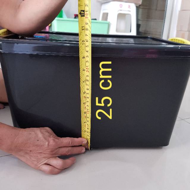 DISKON CONTAINER BOX HITAM 40 / BOX CONTAINER PLASTIK / CONTAINER BOX PLASTIK / BOX PLASTIK HITAM /