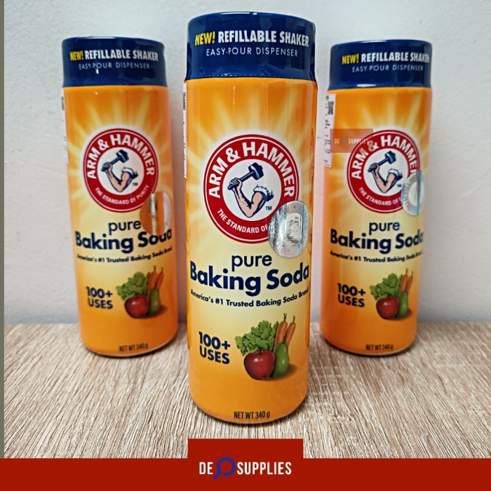 

Ready" Arm & Hammer Pure Baking Soda Shaker 340Gr - Serbaguna Soda Kue Usa