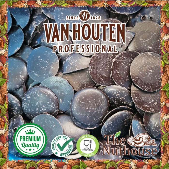

Ready" Van Houten Intense Dark Compound Coin / Coklat Baking Professional Cokelat Hitam Repack