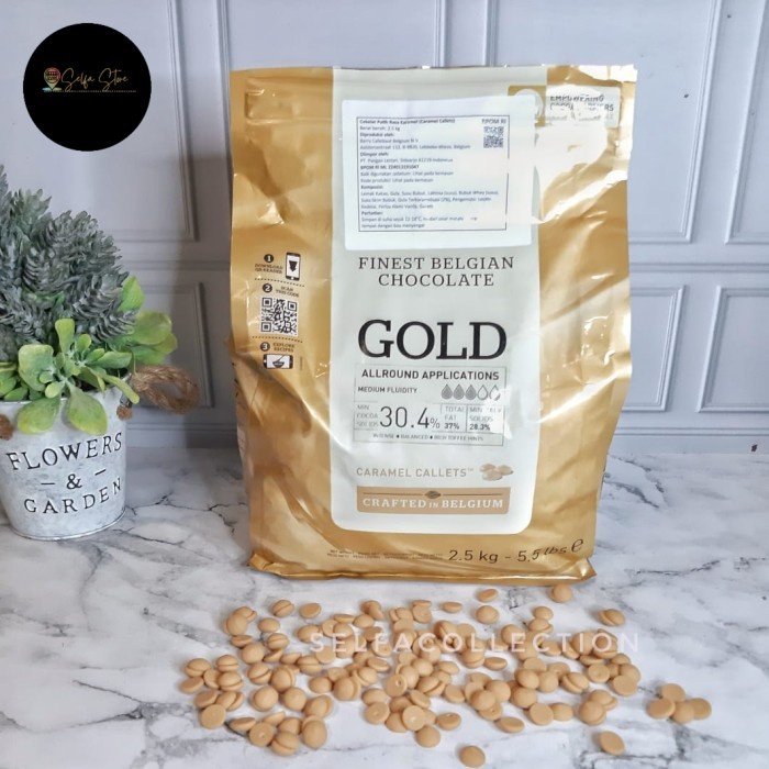 

Ready" Callebaut Gold 250Gr Callebaut Couverture Gold Caramel Calebaut 30,4%