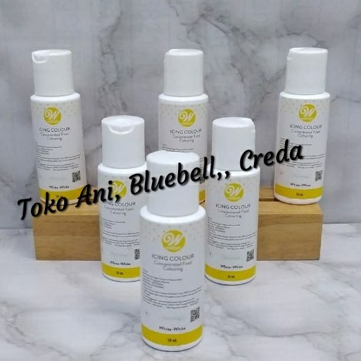 

Ready" Wilton Icing Color White - White , Botol 2 Oz ( 59Ml ).